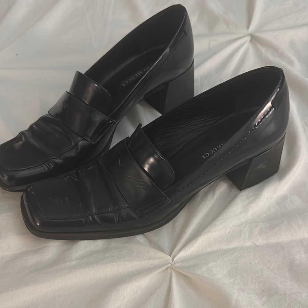 Sesto Meucci Italian Navy Heel Loafers - 7.5 N